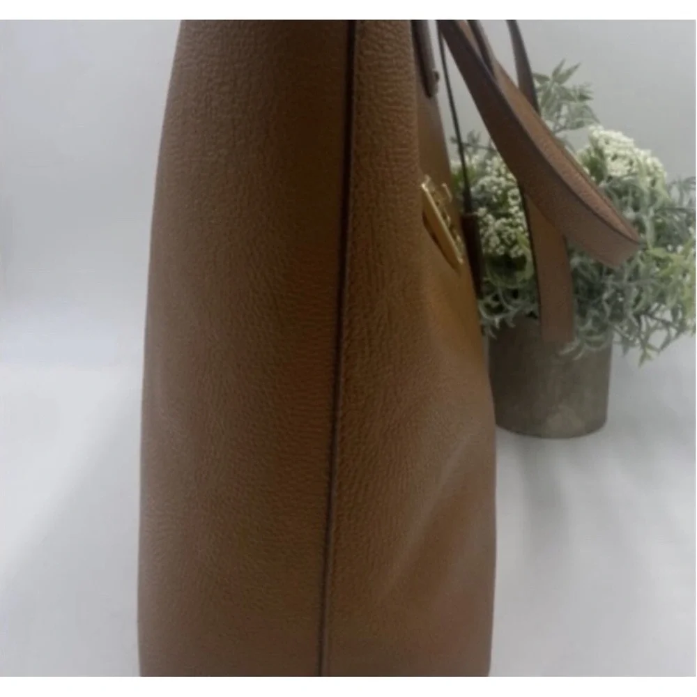 Michael Kors Karson Large Carryall Tote Saddle Luggage Leather (35T&GKRT3L)
